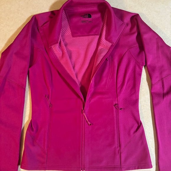 The North Face Tops - The North Face Pink Lightweight Jacket with Thumbholes Medium
